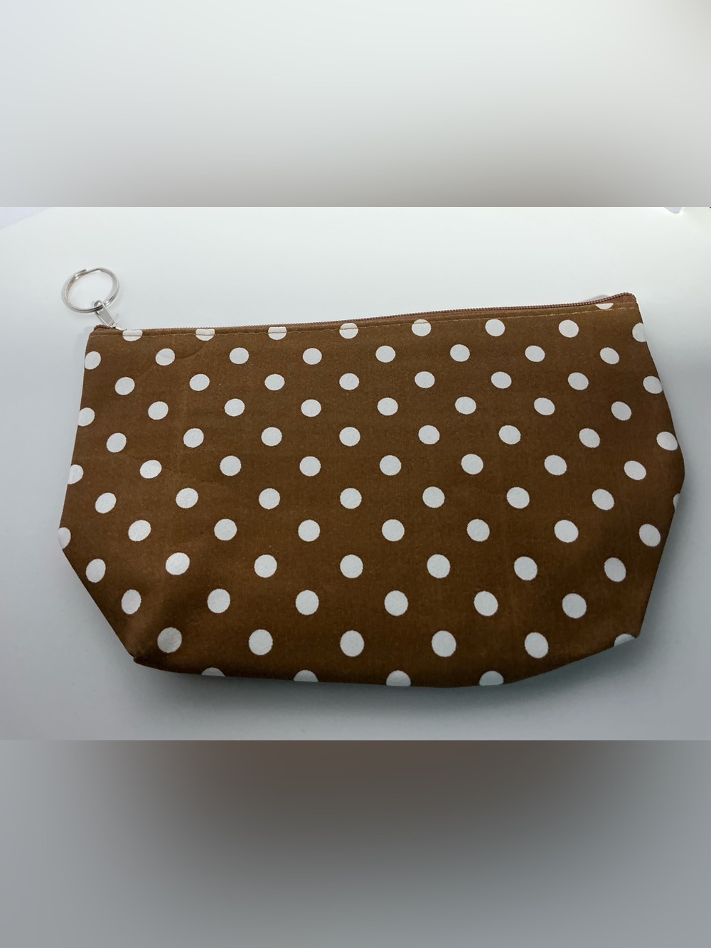Brown Polka Dot Women’s Cosmetic Pouch - Unbranded